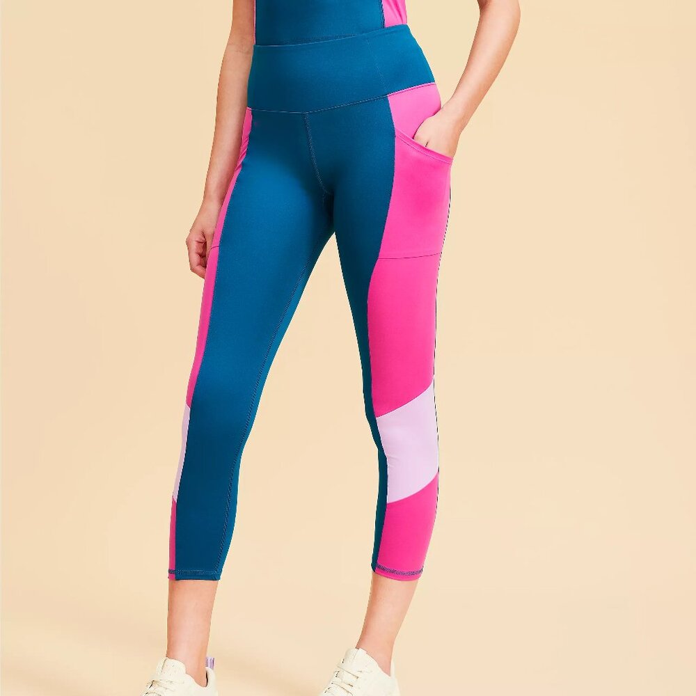 NWT! LOFT Lou & Grey Softsculpt Side Pocket 7/8 Leggings, size L (fits S/M)